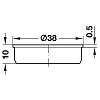 Zaślepka otworu 35x10mm biała Hafele (340.41.702), nie drogie - zdjecie №3 - small