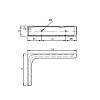 Wspornik z osłoną plastikową 119x77,5 (120 mm), max 7 kg, buk, cena - zdjecie №5 - small