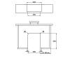 Ogranicznik plastikowy do syfonu W=200 L=250 H=70 R=43 biały Mesan, cena - zdjecie №5 - small