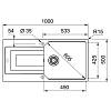 Zlewozmywak wbudowywany Fragranit+ Urban UBG 611-100 XL Kamienny Szary Franke 114.0687.293, zamowienie - zdjecie №6 - small