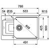 Zlewozmywak wbudowywany Fragranit+ Urban UBG 611-78 XL Orzechowy Franke 114.0687.276, nie drogie - zdjecie №3 - small