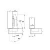 Zawias Clip-on 95° Intermat 9935 NK drzwi do 43mm, niklowy (puszka 40) (9155241) Hettich, zamowienie online - zdjecie №7 - small