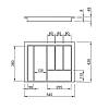 Taca uniwersalna 600 na 1 wkład W=540 L=428 (LK.540.428) Teak, kupic - zdjecie №2 - small