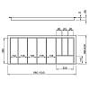 Taca uniwersalna 1100 na 4 wkłady W=1040 L=428 (LK.1040.428) Teak, kupic - zdjecie №2 - small