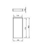 Organizacja na sztućce 150 W=150 L=480 (LR1.150.480) Szary, kupic - zdjecie №2 - small
