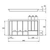 Organizacja dla sztućców 900 pod 3 wkładki W=840 L=428 (LK.840.428) Naturalny, kupic - zdjecie №2 - small