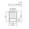 Taca klasyczna 400 W=340 L=428 (LK1.340.428) Naturalny, kupic - zdjecie №2 - small