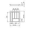 Taca klasyczna 450 W=390 L=428 (LK1.390.428) Naturalny, kupic - zdjecie №2 - small