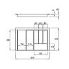 Organizacja dla sztućców 700 pod 1 wkładkę W=640 L=428 (LK.640.428) Naturalny, kupic - zdjecie №2 - small