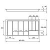 Organizacja dla sztućców 1000 pod 3 wkładki W=940 L=428 (LK.940.428) Naturalny, kupic - zdjecie №2 - small
