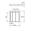 Organizacja dla sztućców 500 pod 2 wkładki W=440 L=428 (LKB.440.428) Naturalny, kupic - zdjecie №2 - small