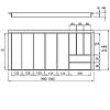 Organizacja na sztućce 1100 z 4 wkładkami W=1040 L=478 (LK.1040.478) Naturalny, nie drogie - zdjecie №3 - small