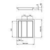 Taca uniwersalna 500 na 2 wkłady W=440 L=478 (LK.440.478) Naturalny, nie drogie - zdjecie №3 - small