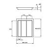Organizacja na sztućce 500 z 2 wkładkami W=440 L=478 (LKB.440.478) Naturalny, nie drogie - zdjecie №3 - small