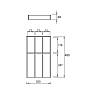 Organizacja na sztućce 250 W=250 L=480 (LR3.250.480) Naturalny, kupic - zdjecie №2 - small