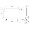 Organizer uniwersalny L=196 H=130 (OU.196.130) Naturalny, kupic - zdjecie №2 - small