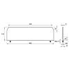 Organizer uniwersalny L=452 H=130 (OU.452.130) Naturalny, kupic - zdjecie №2 - small