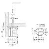 Stopka do szafy h=100mm d=38mm, rozstaw końcówek 32mm, pod sześciokąt CAMAR, nie drogie - zdjecie №3 - small