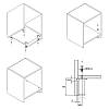 Stopka do szafy h=100mm d=38mm, rozstaw końcówek 32mm, pod sześciokąt CAMAR, zdjecie - zdjecie №4 - small