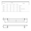 Uchwyt relingowy RE 1010/128 (DR 10/128 G1) monolit Ø 10 czarny, cena - zdjecie №5 - small