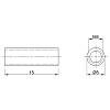 Tuleja gwintowana M4 L=16mm Permo, nie drogie - zdjecie №3 - small