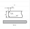 Blat Luxeform W139-1 U Crestola Bianca odporn. na wilgoć 3050х600х28mm, kupic - zdjecie №2 - small