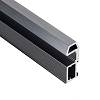 *Profil pionowy otwarty Compact T (Trapeze) szczotkowany grafit - small