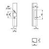 Zawias Sensys 8638i 95 czarny obsydian do aluminiowego profilu, nakładany, , z cichym domykiem (9091744) Нettich, zdjecie - zdjecie №4 - small