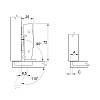 Zawias Clip-on, 110°, Sensys 8676, NK, bez sprężyn, cienkie fronty 10–19mm, niklowy(9094456) Hettich, zamowienie online - zdjecie №7 - small