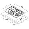 Płyta gazowa Maris FHMA 755 4G DC XS C Stal szlachetna Franke 106.0554.320, kupic - zdjecie №2 - small