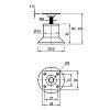 Nóżka meblowa regulowana HTS 541, Ø 55, h=50-65mm, max 50kg, czarny, zdjecie - zdjecie №4 - small