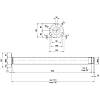 Noga meblowa, Ø 60 mm, h=710 mm, max 50 kg, chrom, kupic - zdjecie №2 - small