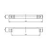 Uchwyt UN 4904/128 (DN 49 G2) chrom, zdjecie - zdjecie №4 - small