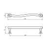 Uchwyt UP 3804/128 (DP 38 G2) chrom, zdjecie - zdjecie №4 - small