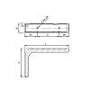 Wspornik z osłoną plastikową 183x114 (180 mm), max 9 kg, beżowy, zdjecie - zdjecie №4 - small