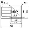 Zlewozmywak wbudowywany Tectonite® Sirius S2D 611-78 Onyx Franke 143.0612.629, nie drogie - zdjecie №3 - small