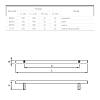 Uchwyt relingowy RE 1004/128 (DR 10/128 G2) monolit Ø 12 chrom, kupic - zdjecie №2 - small