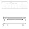 Uchwyt relingowy RE 1006/192 (DR 10/192 G5) monolit Ø 12 nikiel, kupic - zdjecie №2 - small