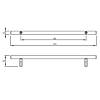 Uchwyt relingowy RE 1006/96 (DR 10/96 G5) monolit Ø 12 nikiel, kupic - zdjecie №2 - small