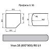 Kąt Luxeform L485 1U Onyks 900х900x38mm, kupic - zdjecie №2 - small