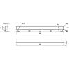 Listwa boczna do blatu prawa L=600 H=38 R-3, aluminium, kupic - zdjecie №2 - small
