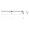 Listwa szczelinowa do blatu L=600 H=38 R-3, aluminiowa, kupic - zdjecie №2 - small
