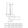 Zawias Clip-on, 110°, Intermat 9943, półnakładany, niklowy (1030620) Hettich, zamowienie - zdjecie №6 - small