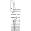 Zawias Clip-on, 110°, Intermat 9943, wewnętrzny,niklowy (1030922) Hettich, od producenta - zdjecie №8 - small