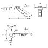 Zawias Clip-on, 45°, Intermat 9936, nakładany, niklowy (77699) Hettich, zdjecie - zdjecie №4 - small