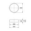 Końcówka pętli do szkła, chrom, 1006473, Hettich, kupic - zdjecie №2 - small
