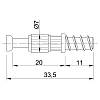 Trzpień wkręcany Rastex DU 243 (9047862) Hettich, zdjecie - zdjecie №4 - small