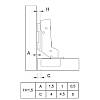 Zawias Clip-on, 110°, Sensys 8645i, wewnętrzny, z domykiem, niklowy(9071207) Hettich, zdjecie - zdjecie №4 - small