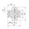 Prowadnik krzyżakowy Sensys, D=1,5mm, z eurowkrętem , 9071626, Hettich, kupic - zdjecie №2 - small