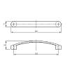 Uchwyt UU 7108/128 (DUU 71/128 G6) aluminium, zdjecie - zdjecie №4 - small